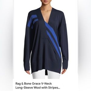 Rag and Bone Merino Wool Grace V-neck Long-sleeve size small very clean no wear